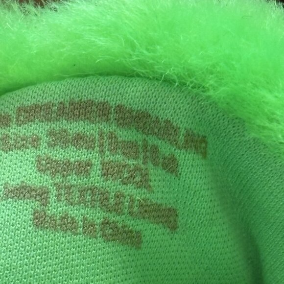 Naked Wolfe Platform Flip Flop Sandal The dreamer shearling Wool Sz 9 Green - Picture 15 of 15